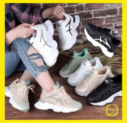 کفش کتونی زنانه و دخترانه بیرونی و باشگاهی ، کفش کتونی اسیکس درجه یک زنانه