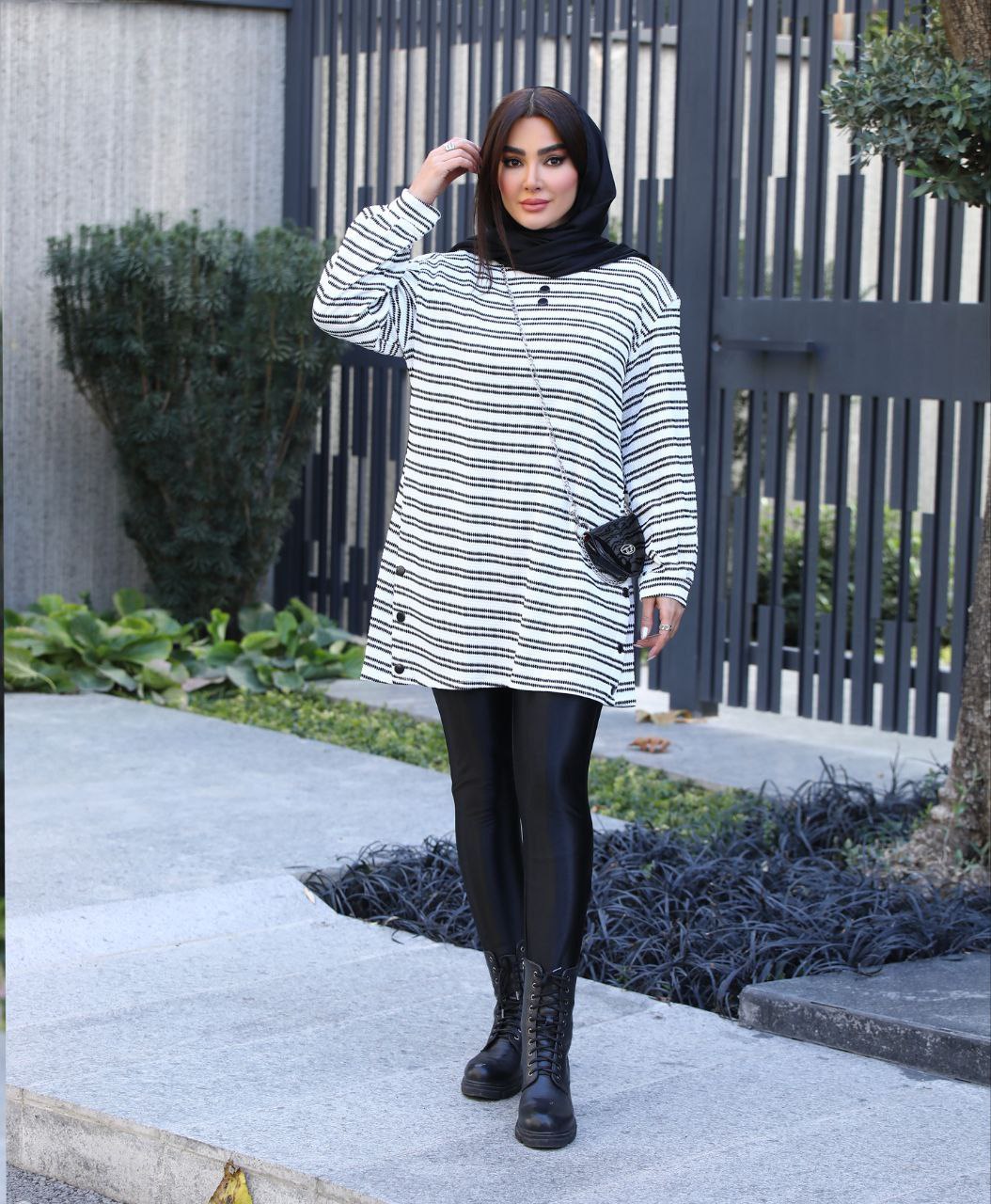 تونیک راه راه مدل چشمه ، پیراهن زنانه و دخترانه مدل راه راه