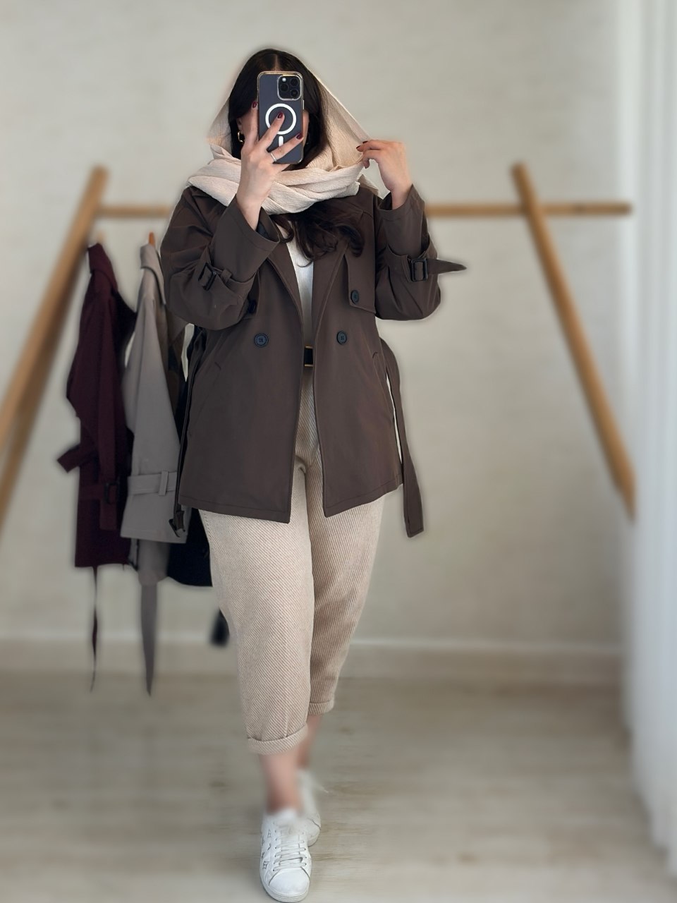 مانتو بارونی مهتاب زنانه و دخترانه ، پالتو بارونی کتان تی سی زنانه و دخترانه شیک و خاص و جدید