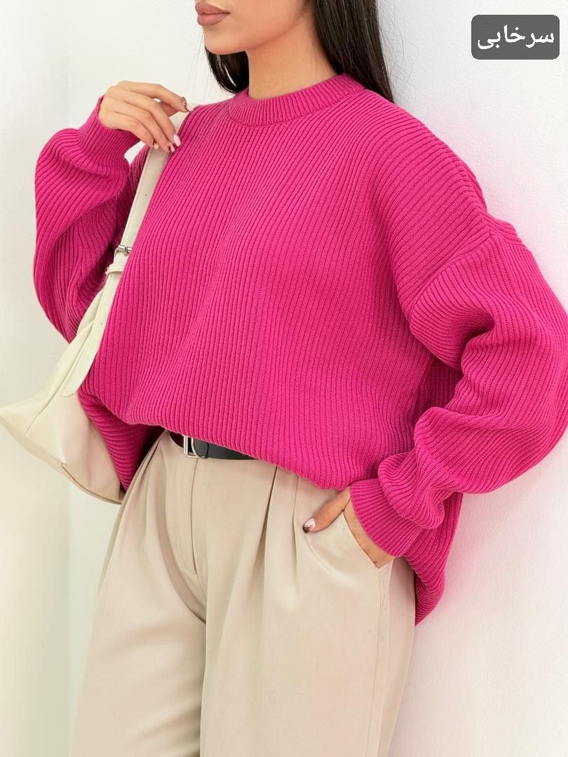 بلوز بافت اکریلیک پنبه زنانه و دخترانه ، بلیز بافت صورتی و پرتقالی زنانه و دخترانه