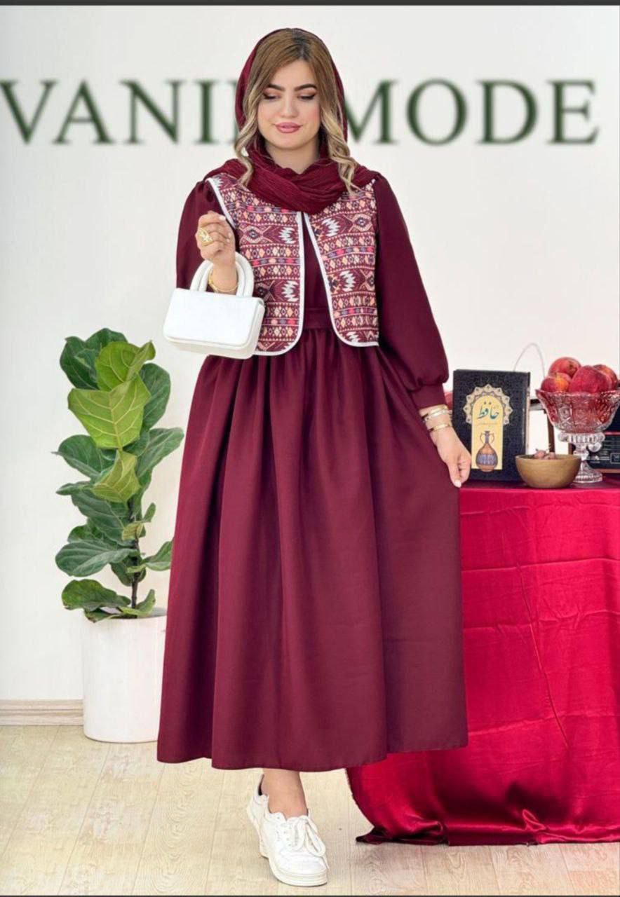 ست یه تیکه ژیله و سارافون و کمربند زنانه و دخترانه ، ست سه تیکه ژیله و سارافون و کمربند شیک و جدید