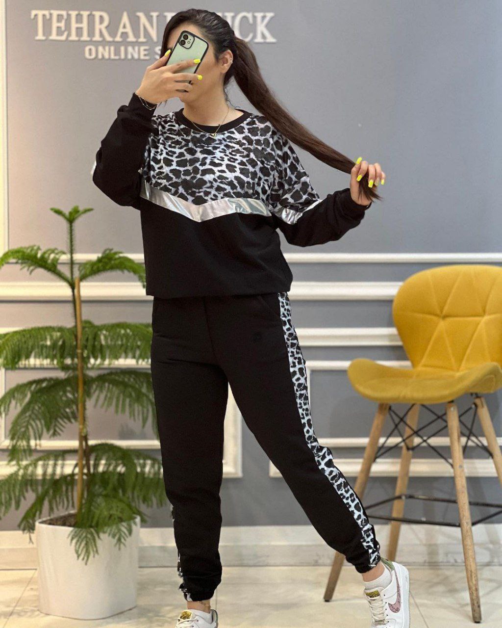 ست بلوز شلوار کرکماز تو کرکی زنانه ، ست دورس تو کرکی پلنگی زنانه و دخترانه