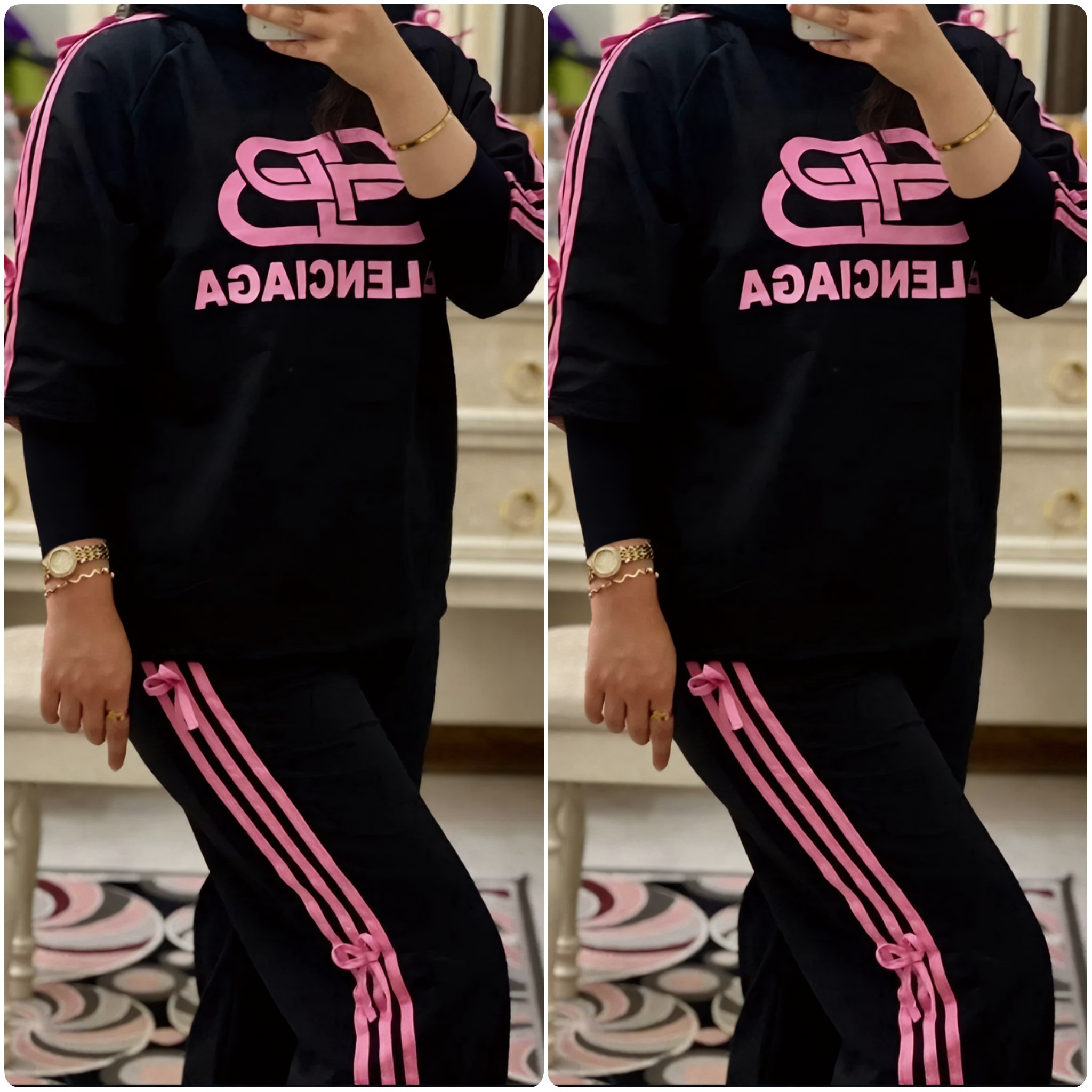 بلوز استین بلند و شلوار پاییزه زنانه و دخترانه ، ست بلوز و شلوار زنانه ، ست دورس و شلوار زنانه پاییزه