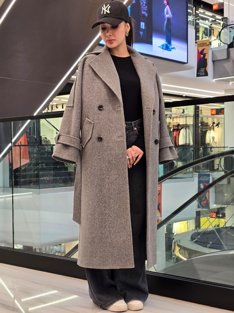 پالتو فوتر بلند زنانه شیک و خاص ، پالتو بلند فوتر زنانه درجه یک