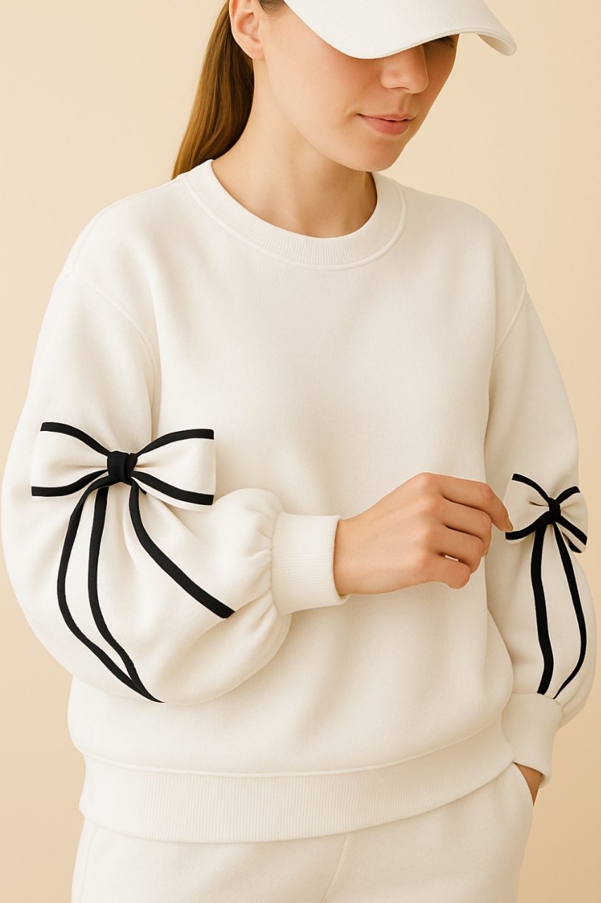 دورس تو کرکی درجه یک شیک و جدید پاپیون ، دورس زنانه درجه یک سفید پاپیون