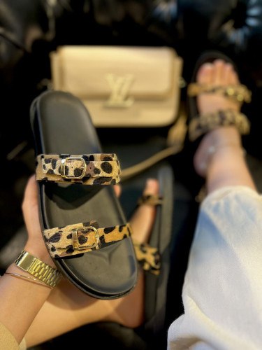 صندل مجلسی خانگی بیرونی پلنگی زنانه و دخترانه ، صندل پلنگی