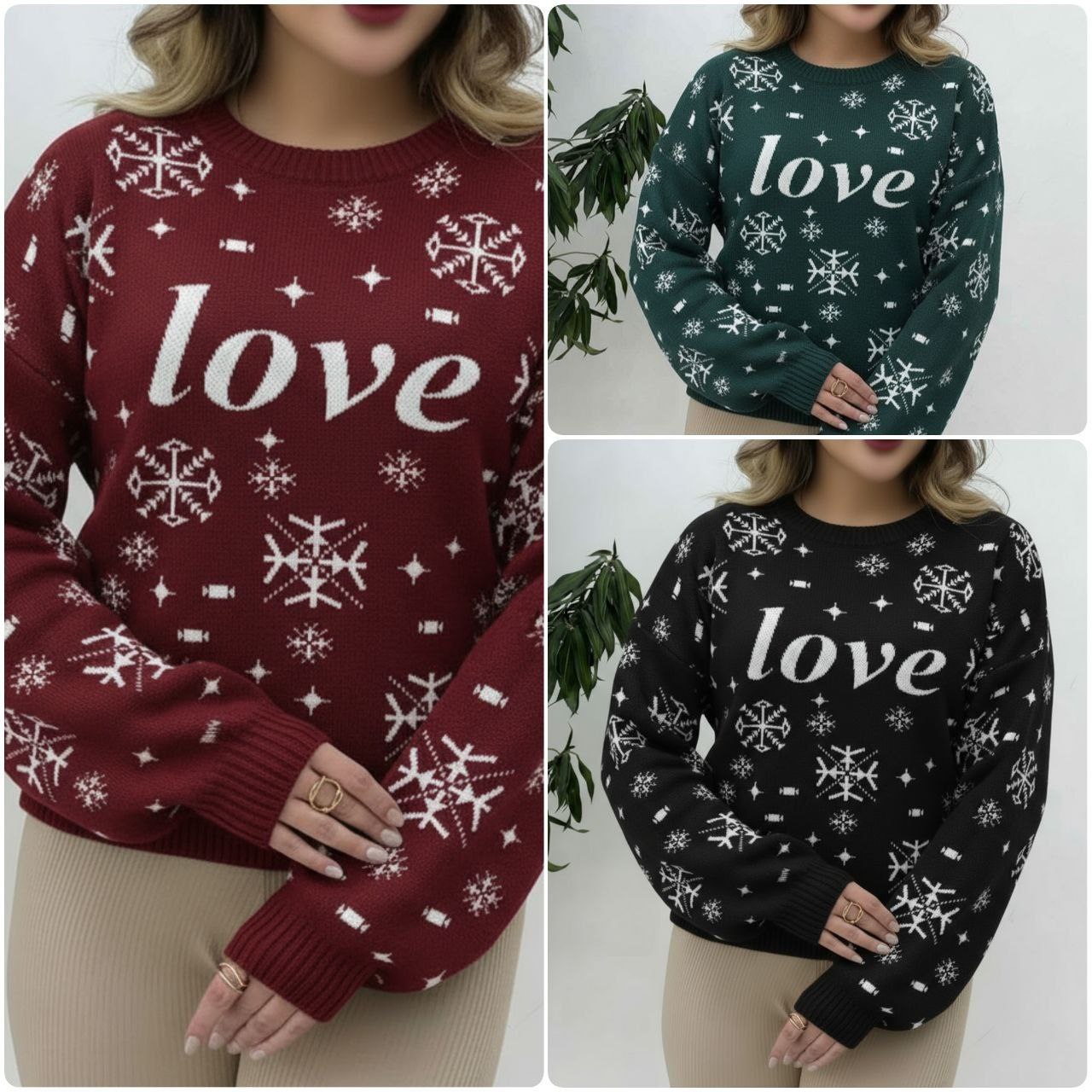 بلوز بافت لاو زنانه ، بلوز بافت گرم و شیک گرم بالا و پر تراکم