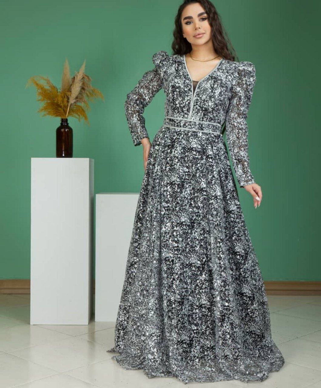 لباس مجلسی زنانه فرمالیته و عروسی تمام شاین