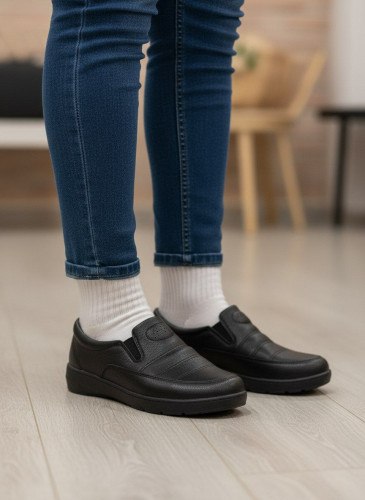 کفش طبی زنانه ، کفش طبی دارای پد خارپاشنه ، کفش طبی داروخانه ای زنانه