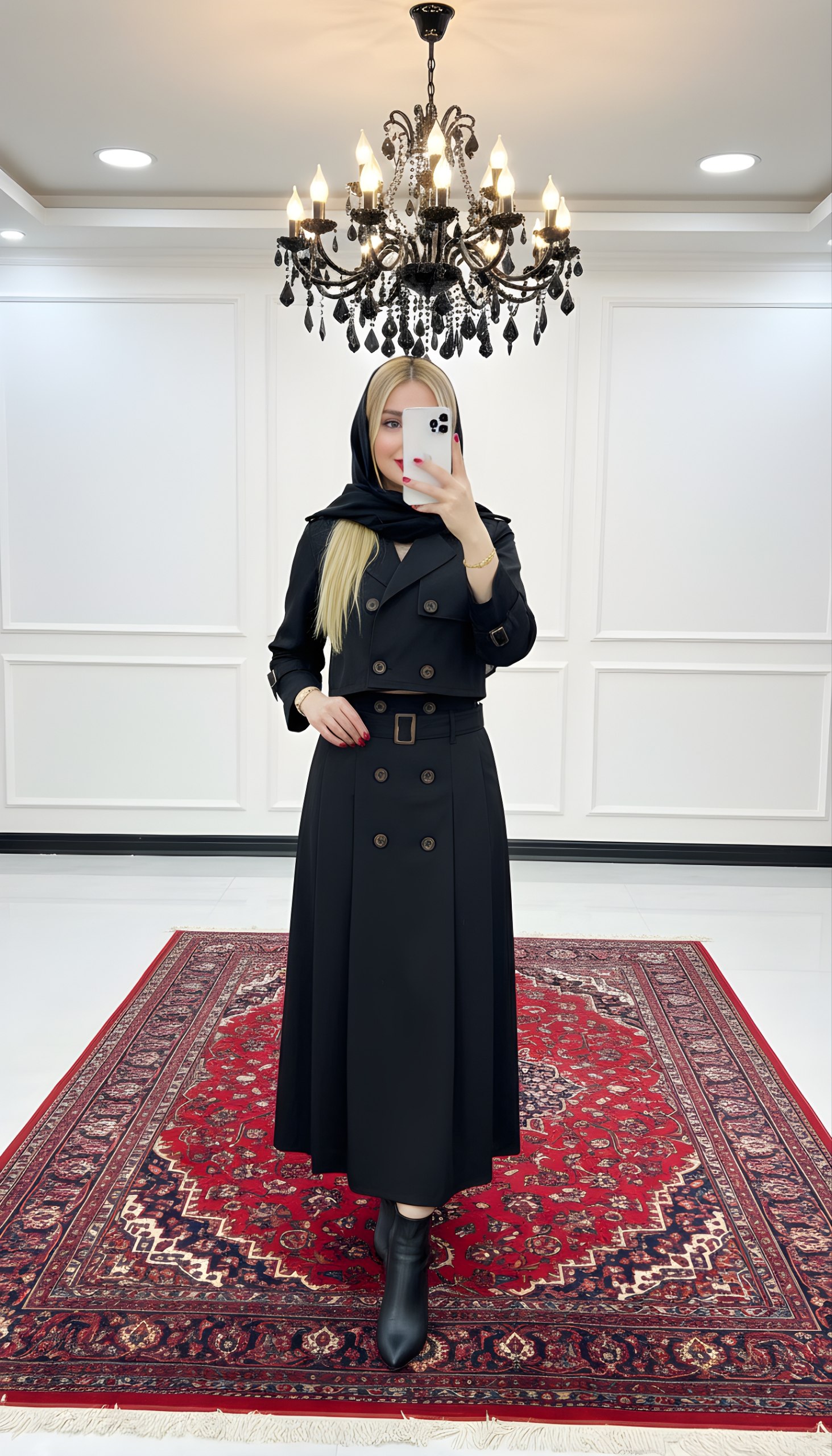 ست کت و دامن کتان تی سی زنانه و دخترانه پاییزه و زمستانه ، ست کت کراپ و دامن زمستانه زنانه و دخترانه کتان