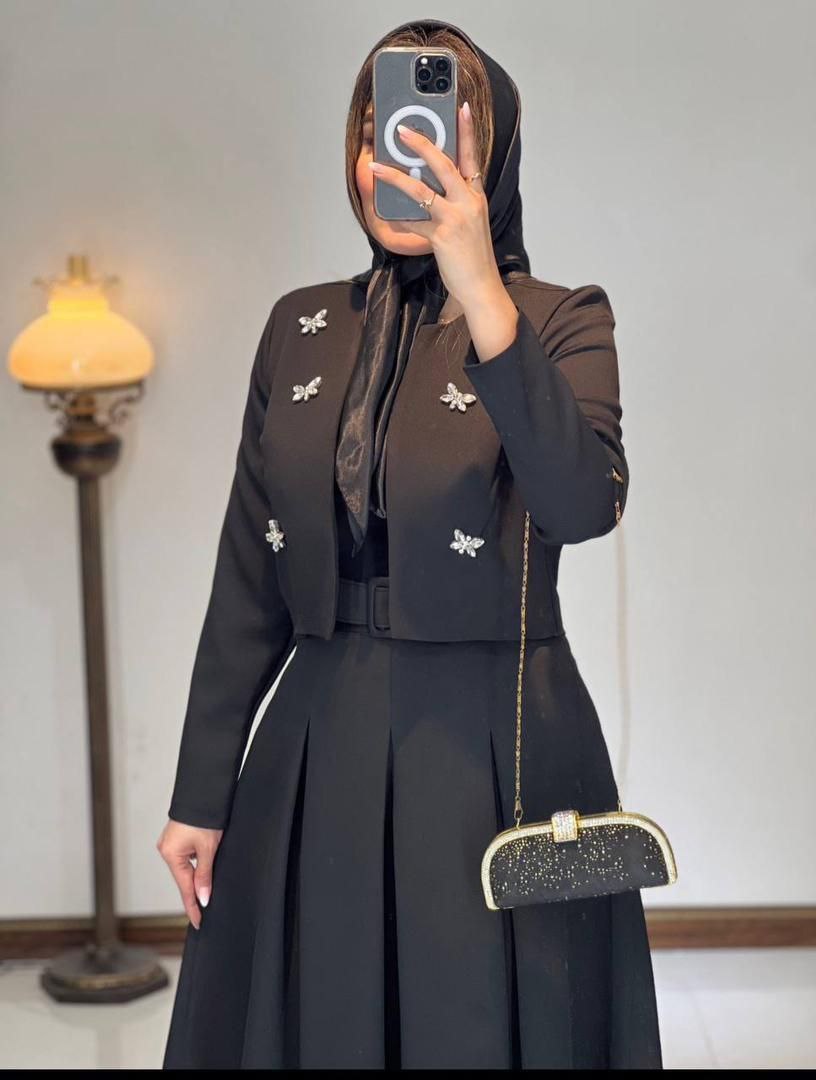 کت تک مجلسی پروانه ، کت کراپ تک زنانه و دخترانه ، کت کراپ سنگدوزی مجلسی زنانه