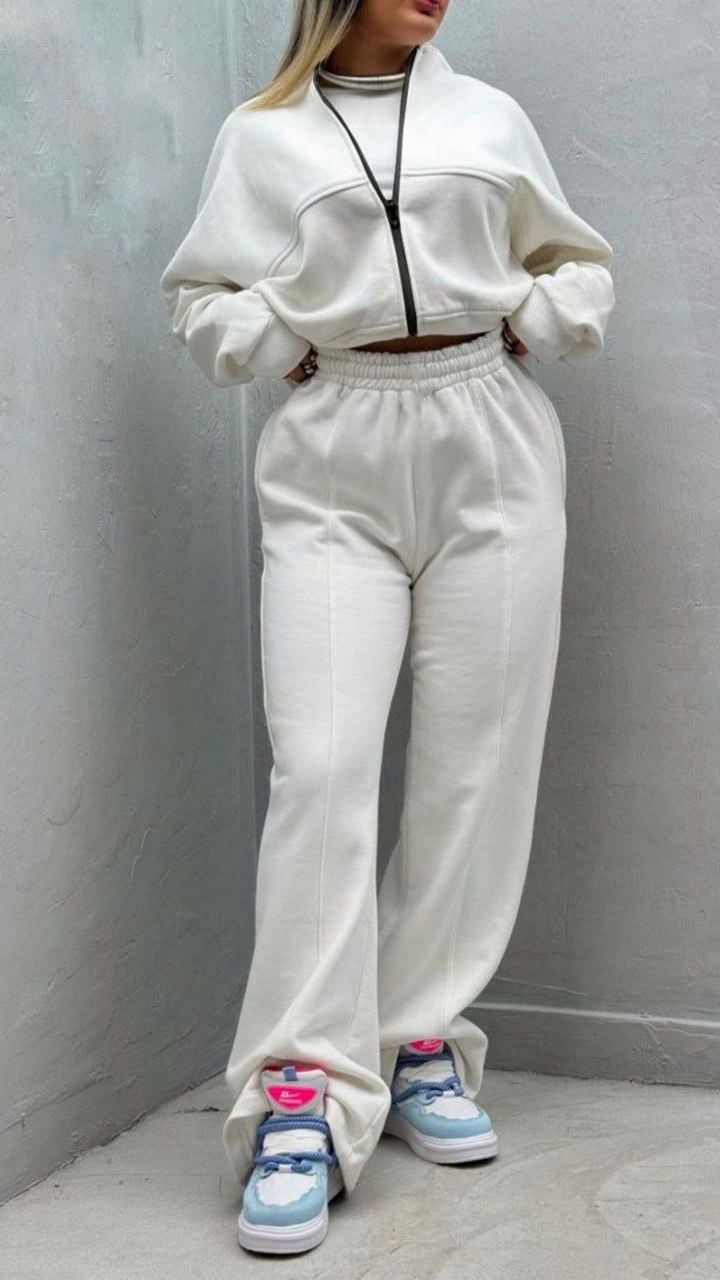 ست سوئیشرت شلوار زنانه و دخترانه ، ست دورس و شلوار زنانه و دخترانه تو کرکی با کیفیت