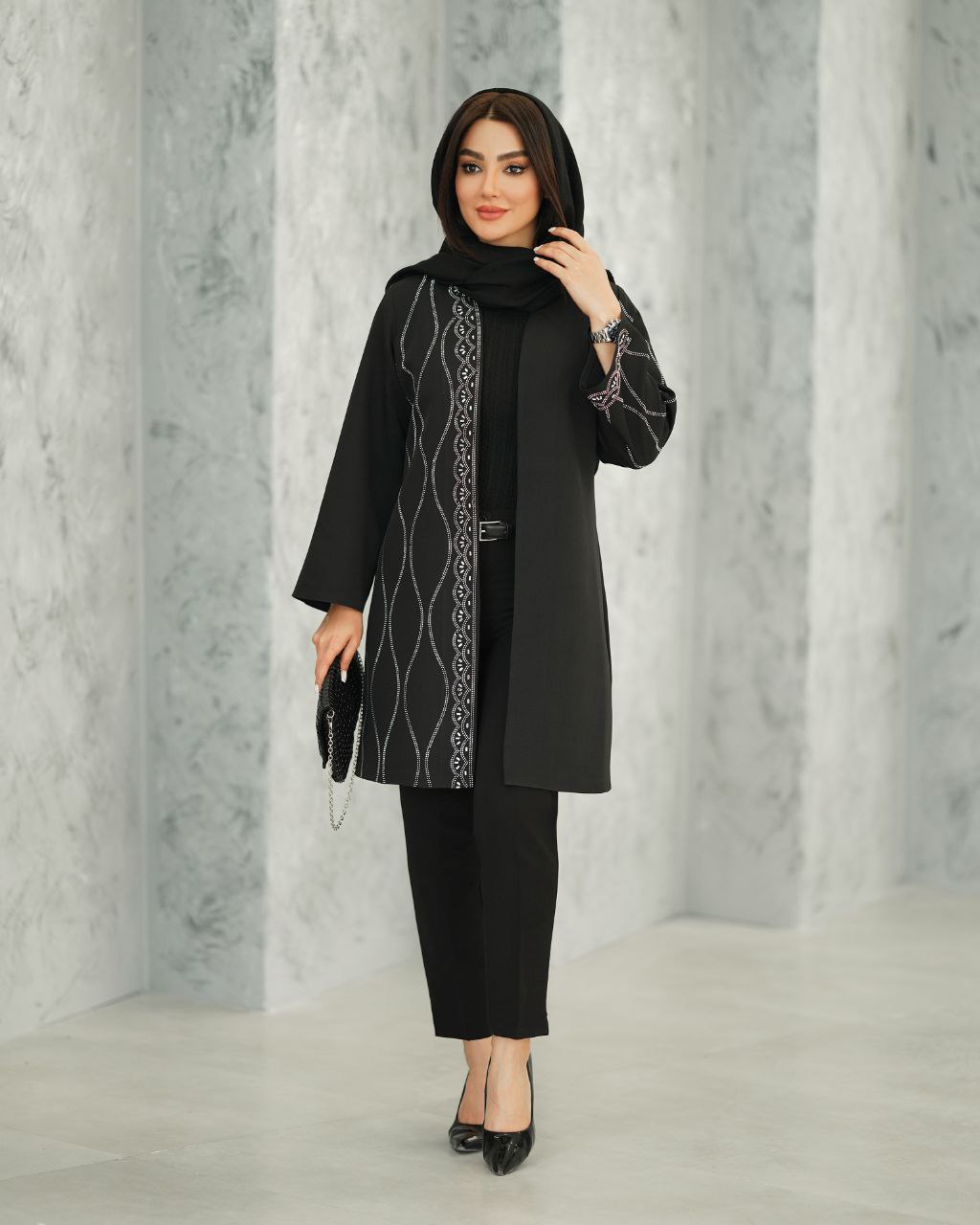 مانتو مازراتی درجه یک مزون دوزی زنانه ، کت زنانه مزون دوزی درجه یک مجلسی و بیرونی جدید