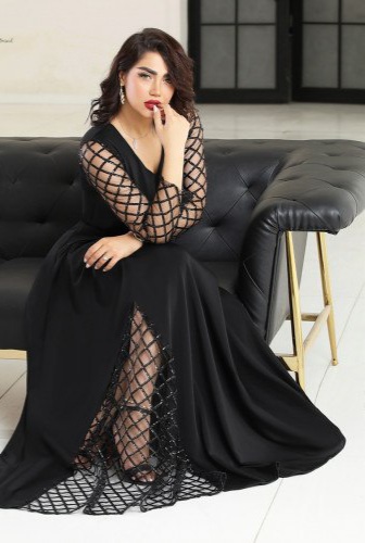 لباس مجلسی زنانه کرپ غواصی و خرجکار پولکی ترک درجه یک مشکی ، لبلس مجلسی جدید و جذاب مخصوص بانوان خاص پسند ، ترک درجه یک اصلی