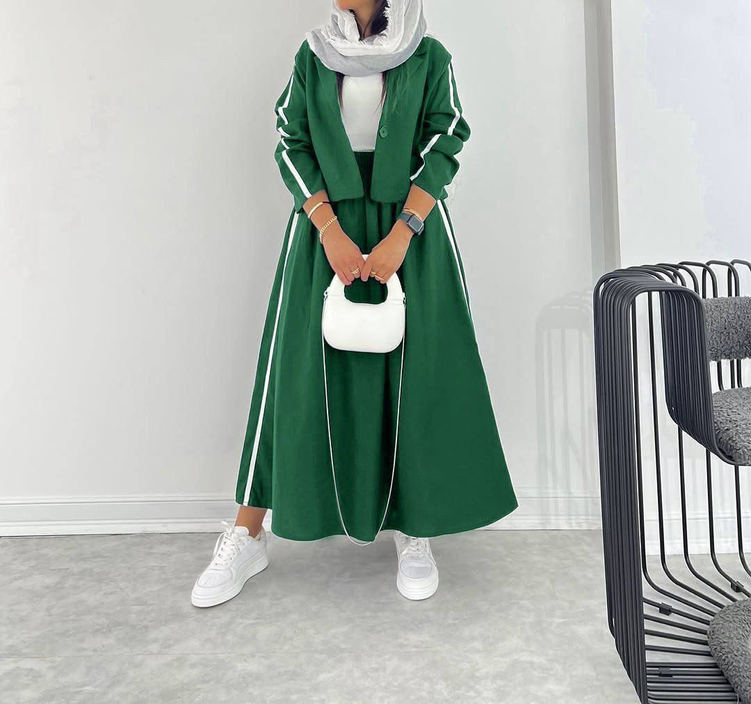 کت و دامن اسپرت لی لی ، کت و دامن زنانه و دخترانه اسپرت با رنگ سبز خاص