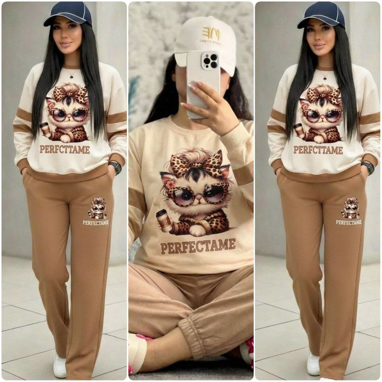 ست بلوز و شلوار زنانه و دخترانه بیرونی و خانگی و باشگاهی ، ست دورس و شلوار گلکسی پنبه درجه یک زنانه