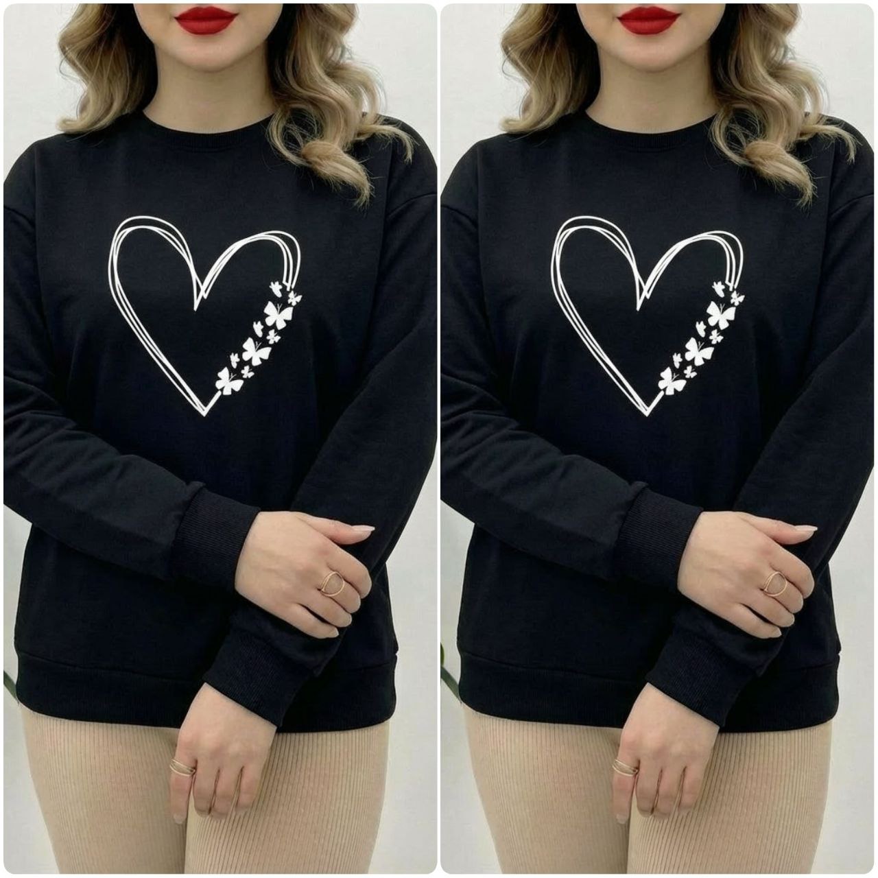 دورس پاییزه قلبی مشکی زنانه ، دورس قلبی شیک و جدید