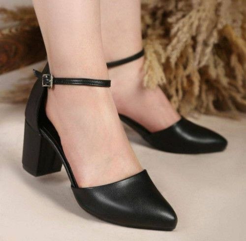 کفش مجلسی پاشنه ۵ سانت مشکی زنانه  ، کفش مجلسی شیک زنانه