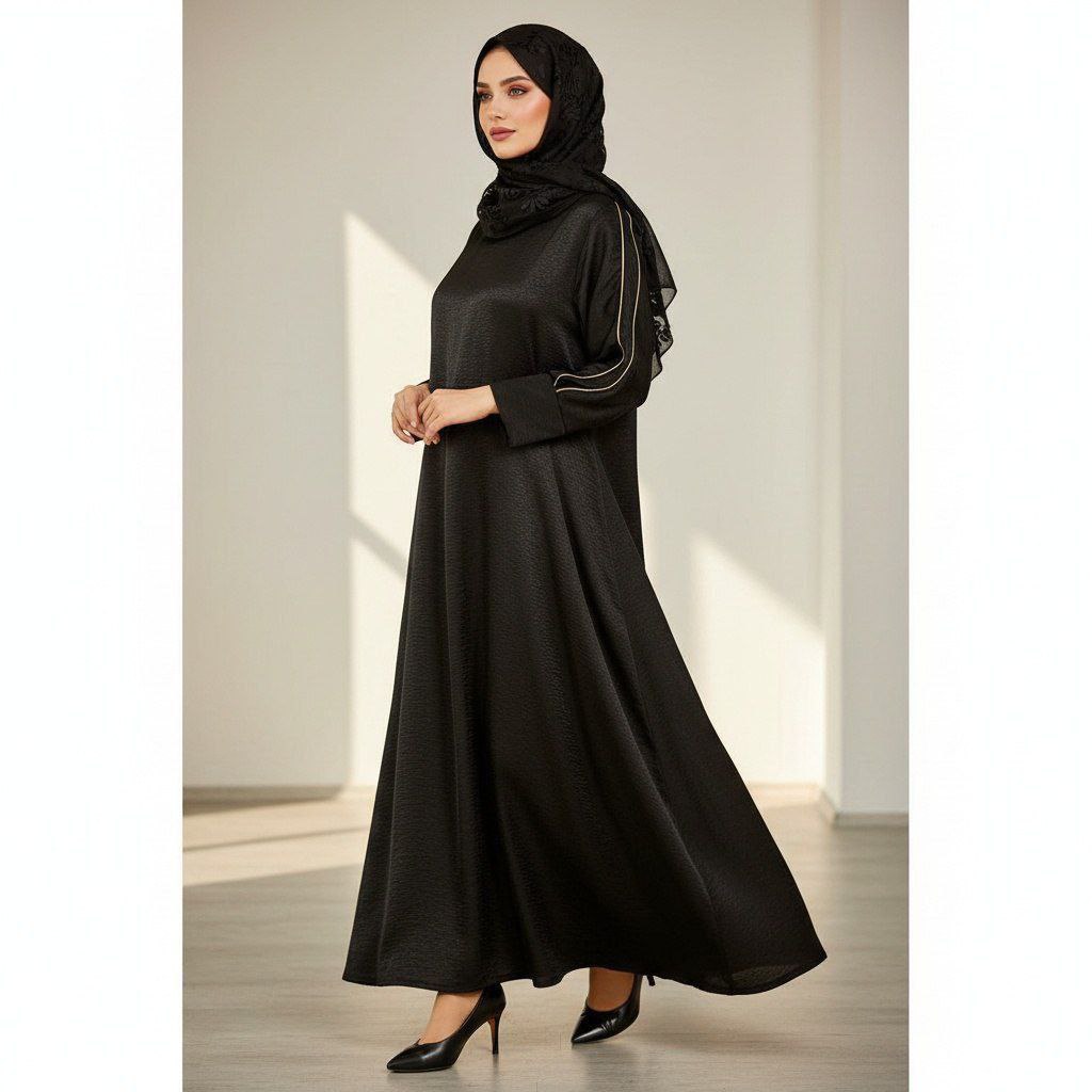 عبای آستین مغزی پوزی زنانه و دخترانه شیک و جدید