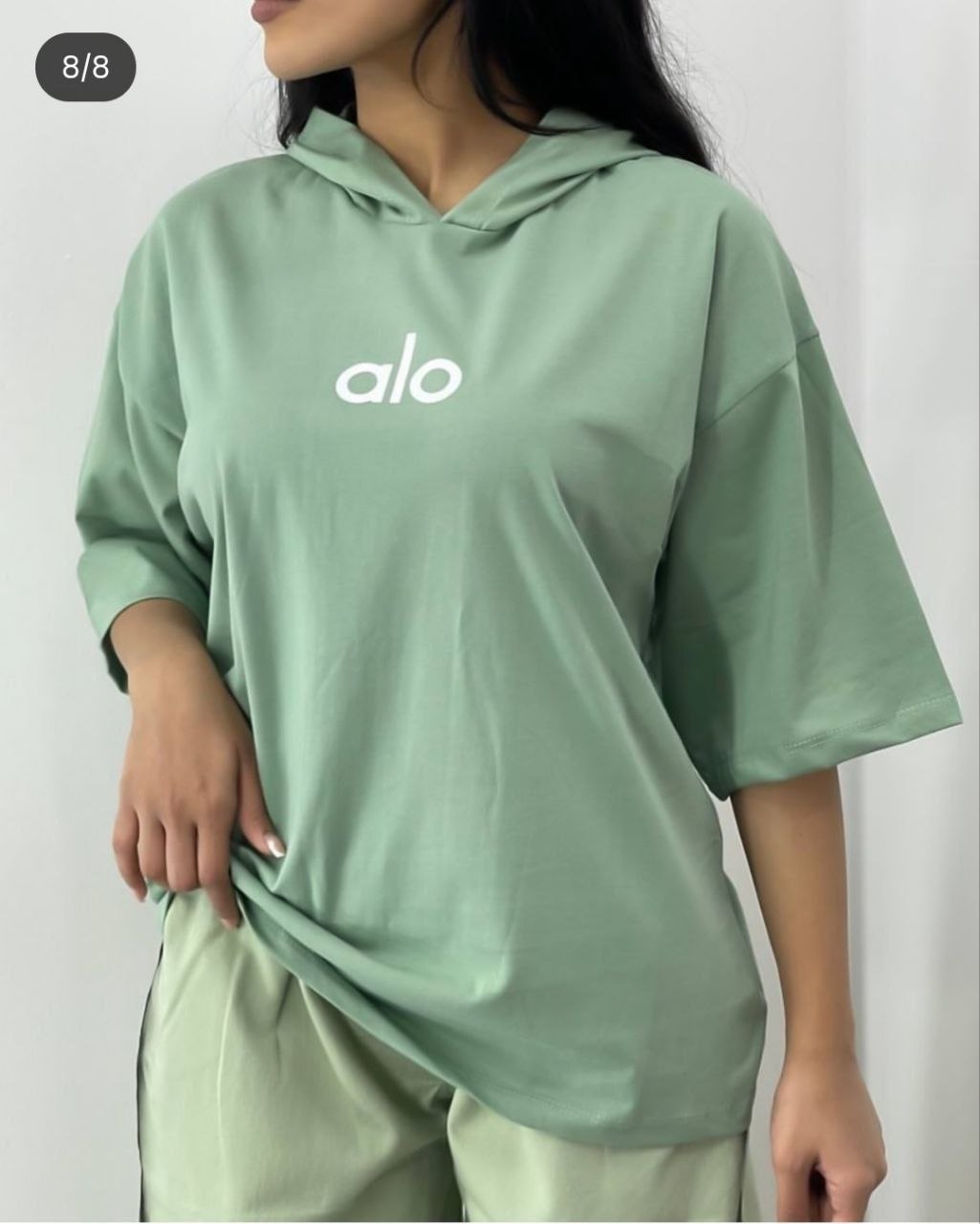 هودی alo ، هودی آستین سه ربع الو ، هودی پاییزه دخترانه و زنانه