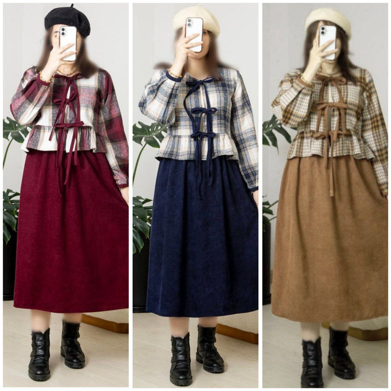 ست کت و دامن پشمی کوهر دار و کبریتی ریز درجه یک و جدید زنانه ، ست کت و دامن خوش پوش زنانه پشمی موهر