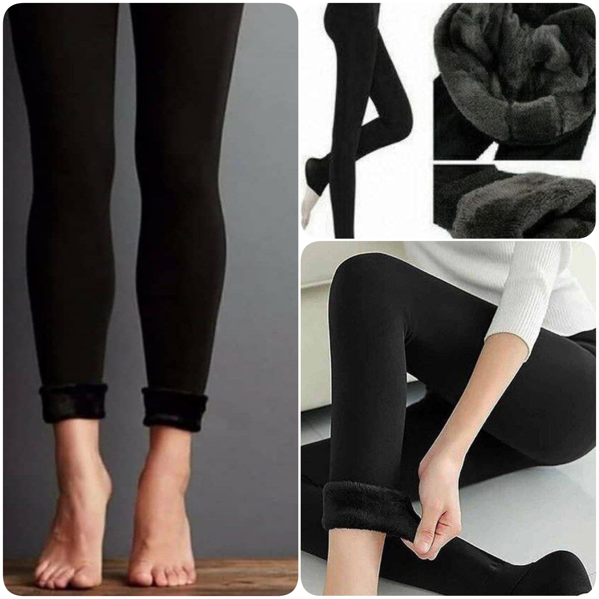 لگ مشکی داخل خز زنانه و دخترانه بیرونی و باشگاهی ، لگ بسیار گرم وارداتی