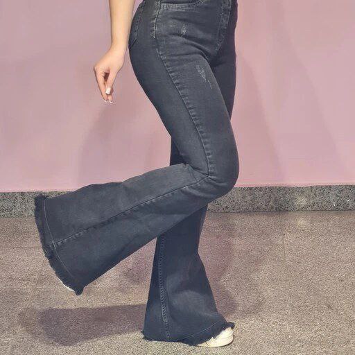 شلوار بوتکات ریشدار جین درجه یک زنانه با کیفیت و شیک ، شلوار جین ریش دار بوتکات درجه یک