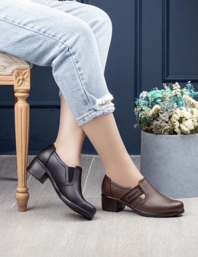 کفش طبی کارمندی اداری زنانه  ، کفش طبی اداری زنانه پاشنه ۵ سانتی